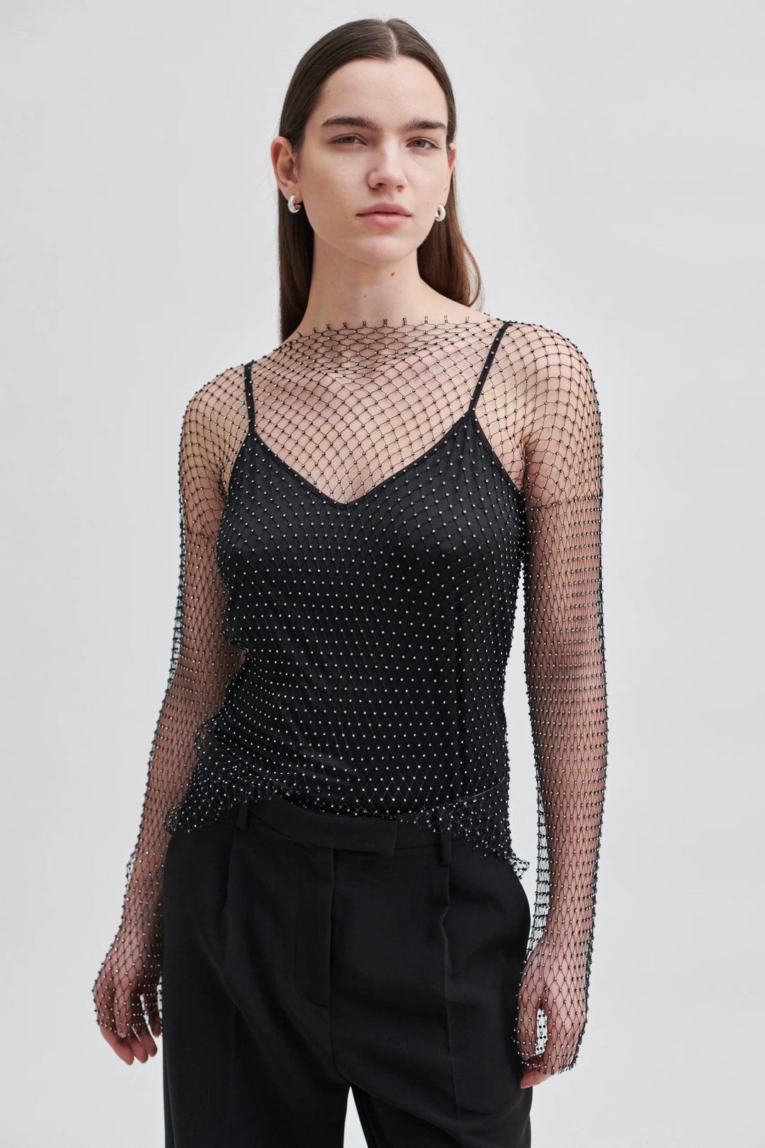Gloss Blouse Black | Skjorter og bluser | Smuk - Dameklær på nett