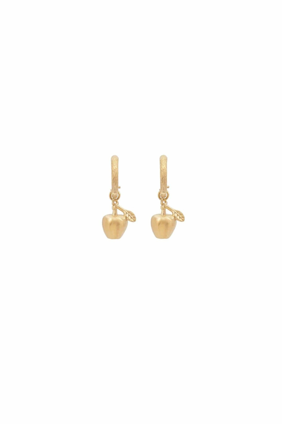 Golden apple earriings | Accessories | Smuk - Dameklær på nett