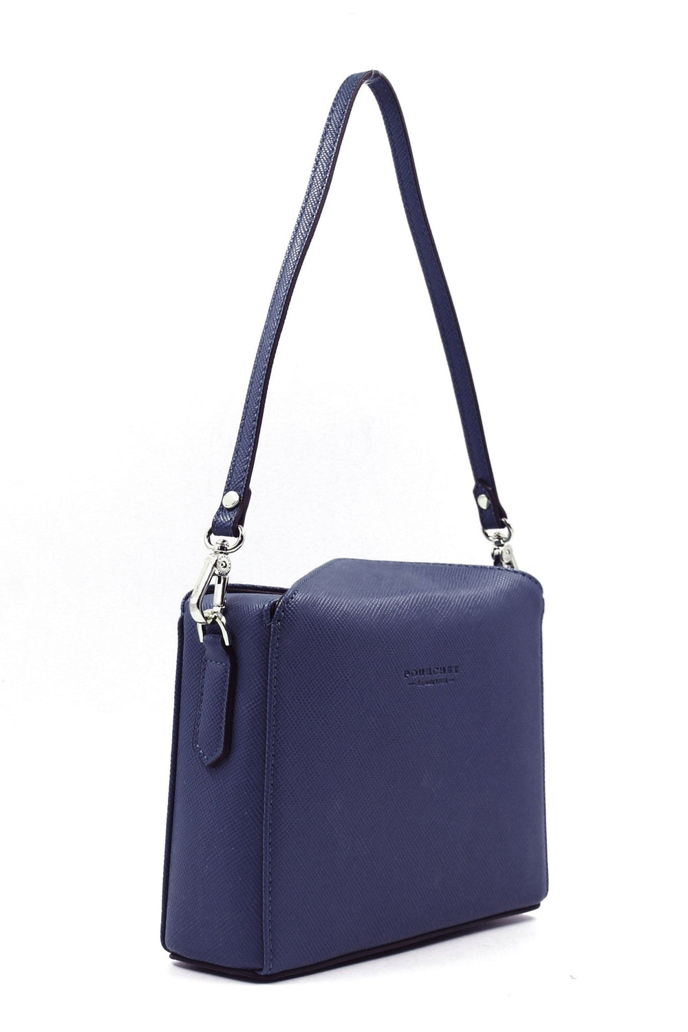 Grainy synthetic convertible clutch Marine | Accessories | Smuk - Dameklær på nett