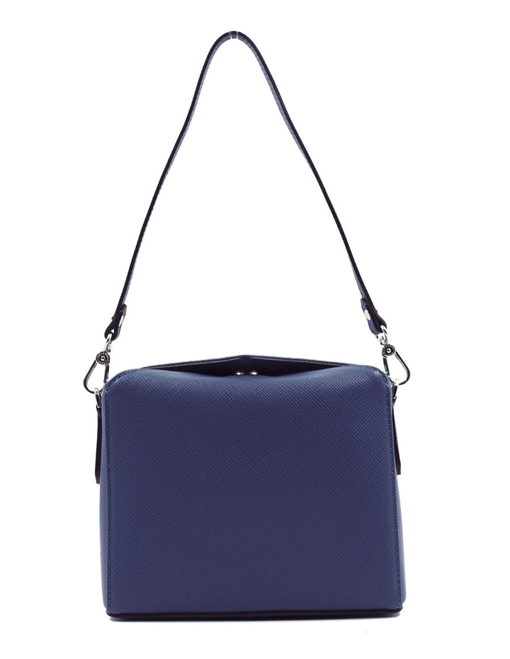 Grainy synthetic convertible clutch Marine | Accessories | Smuk - Dameklær på nett