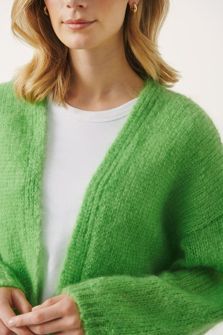 Grass Green Rastinapw Cardigan | Genser | Smuk - Dameklær på nett