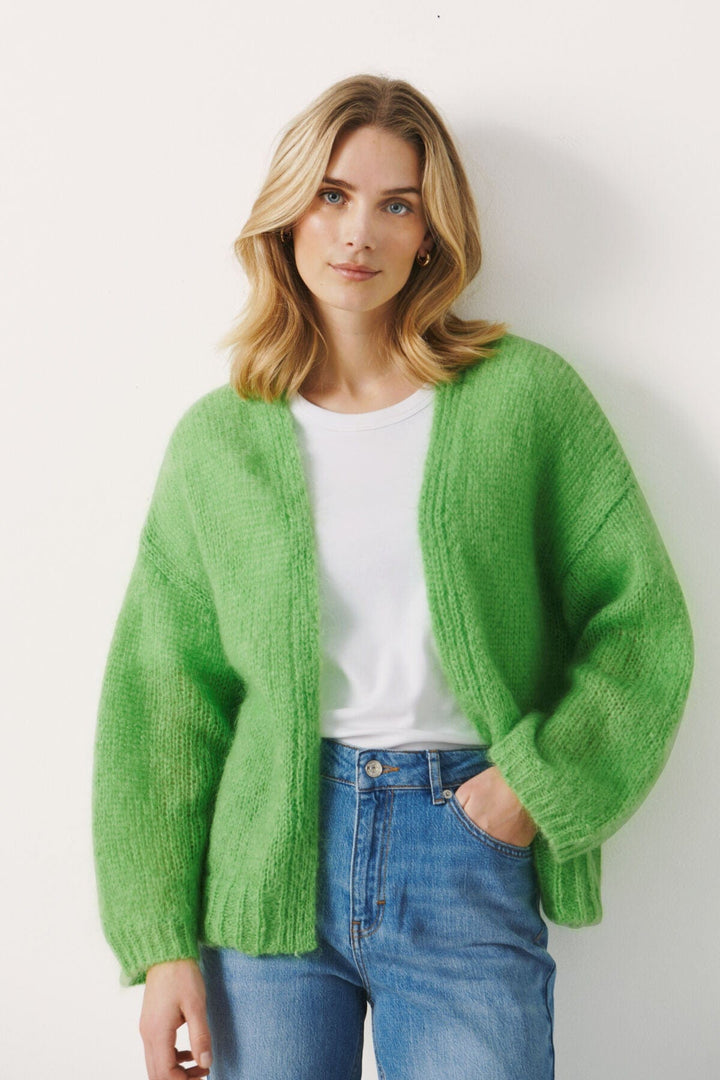 Grass Green Rastinapw Cardigan | Genser | Smuk - Dameklær på nett