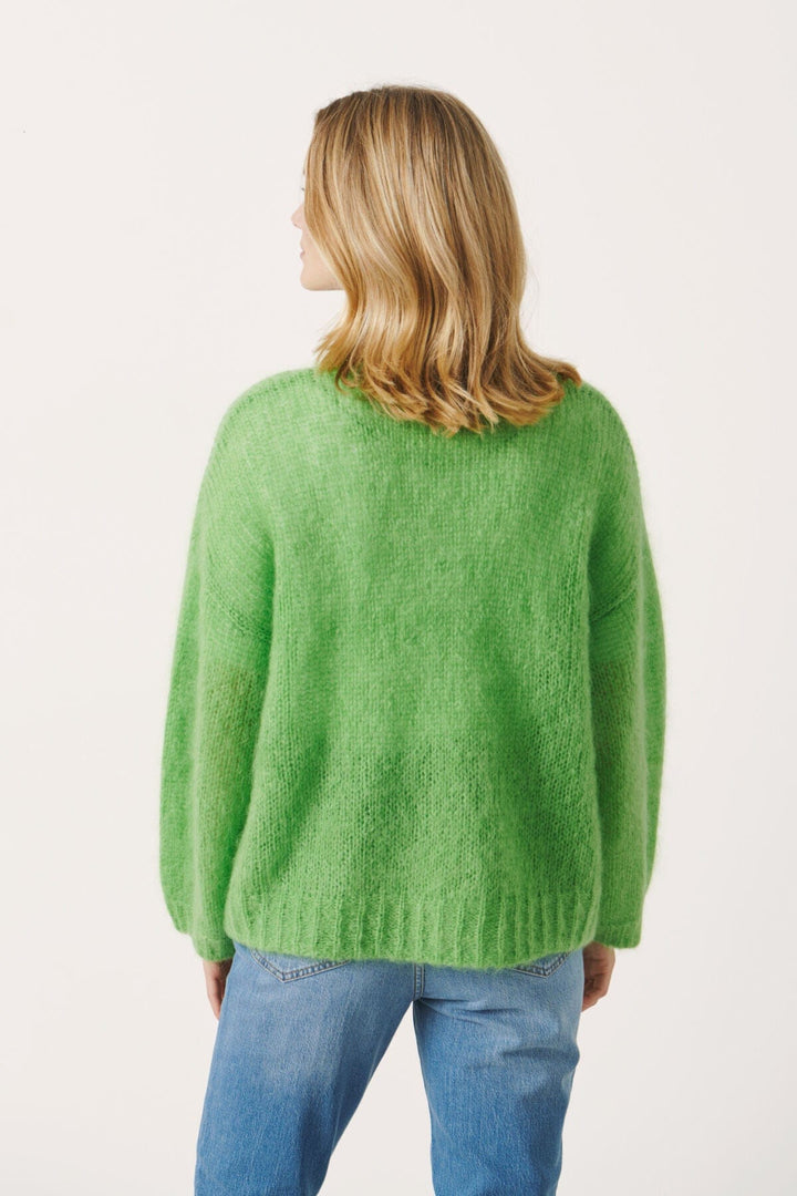 Grass Green Rastinapw Cardigan | Genser | Smuk - Dameklær på nett