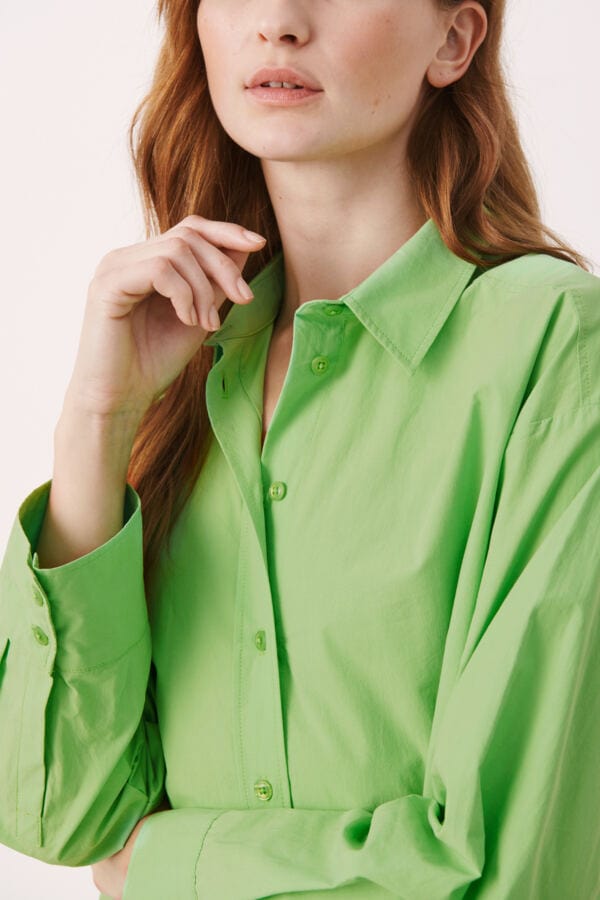 Grass Green Savannapw Shirt | Skjorter og bluser | Smuk - Dameklær på nett