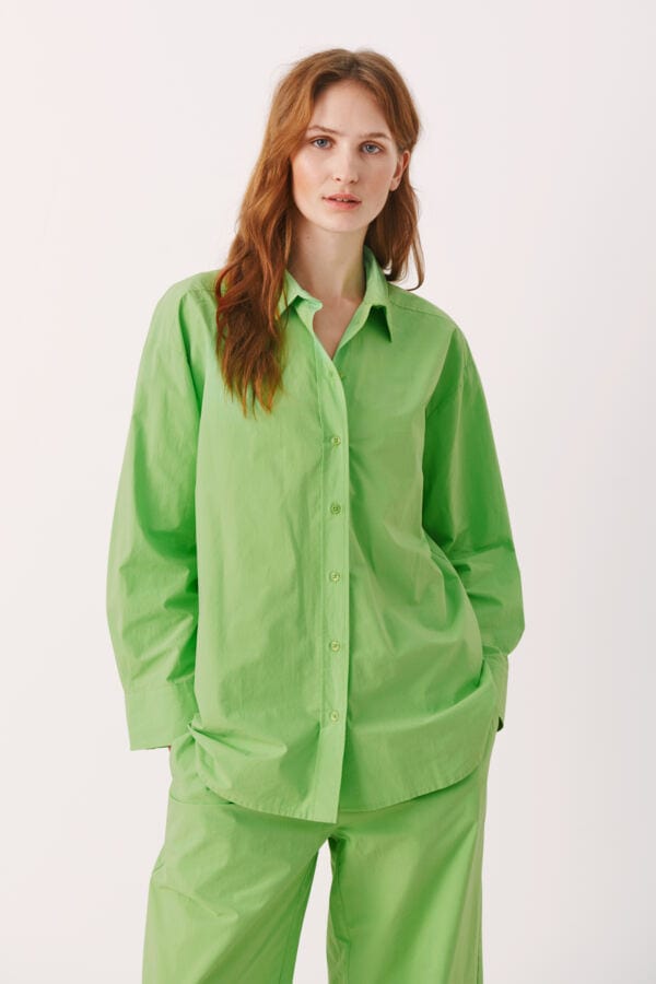 Grass Green Savannapw Shirt | Skjorter og bluser | Smuk - Dameklær på nett