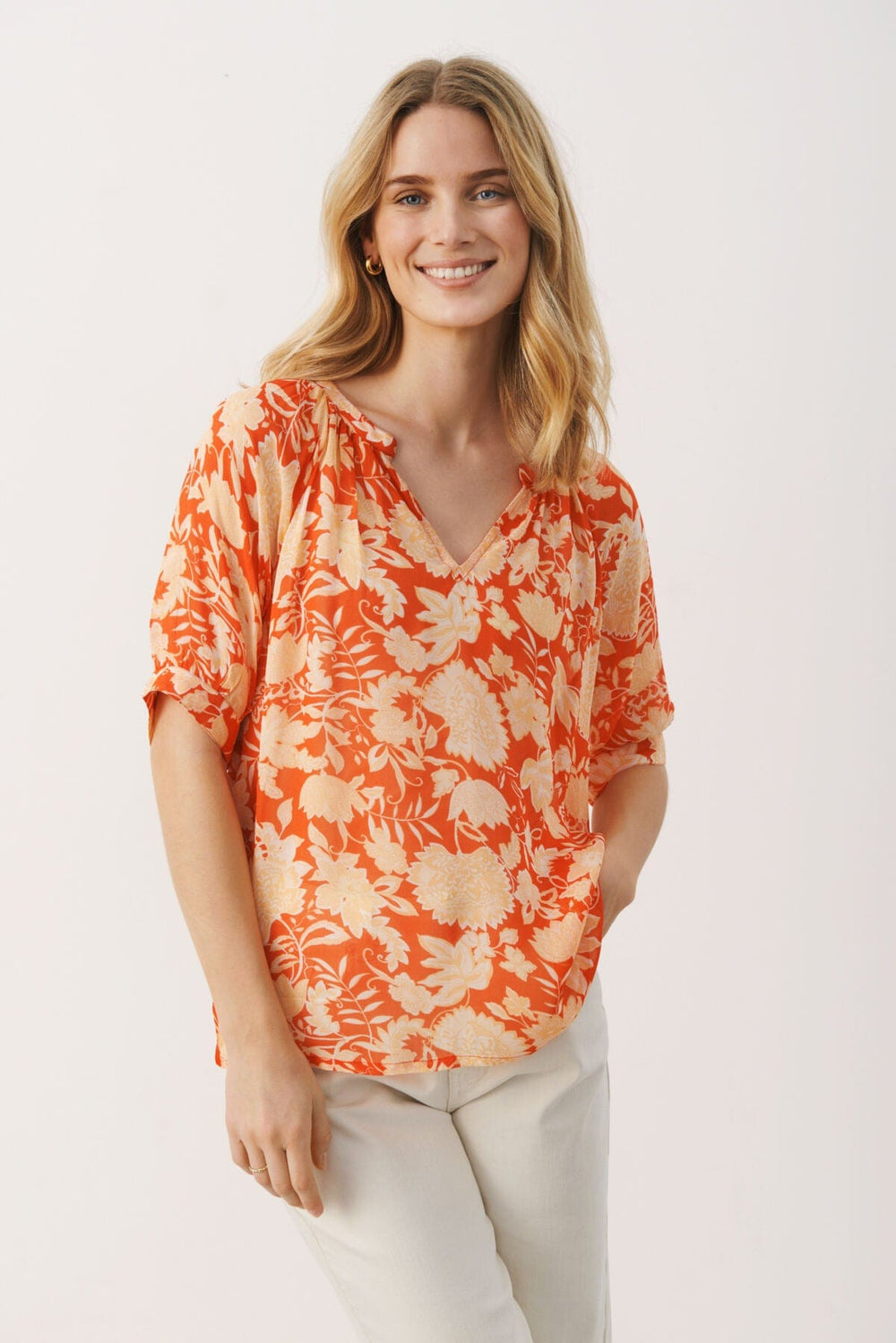 Grenadine Wallpaper Print Popsypw Blouse | Skjorter og bluser | Smuk - Dameklær på nett