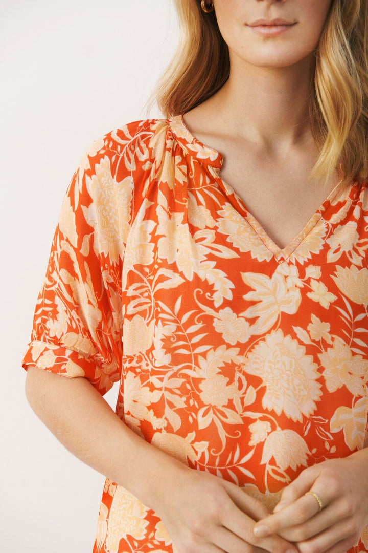 Grenadine Wallpaper Print Popsypw Blouse | Skjorter og bluser | Smuk - Dameklær på nett