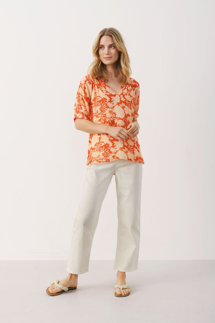 Grenadine Wallpaper Print Popsypw Blouse | Skjorter og bluser | Smuk - Dameklær på nett
