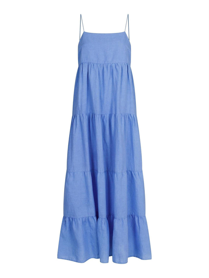 Haily Linen Dress Dusty Blue | Kjoler | Smuk - Dameklær på nett