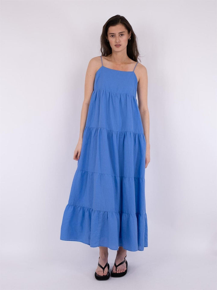 Haily Linen Dress Dusty Blue | Kjoler | Smuk - Dameklær på nett