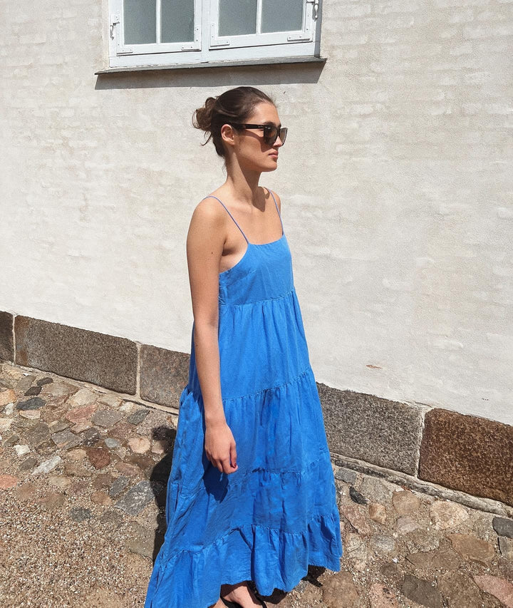 Haily Linen Dress Dusty Blue | Kjoler | Smuk - Dameklær på nett