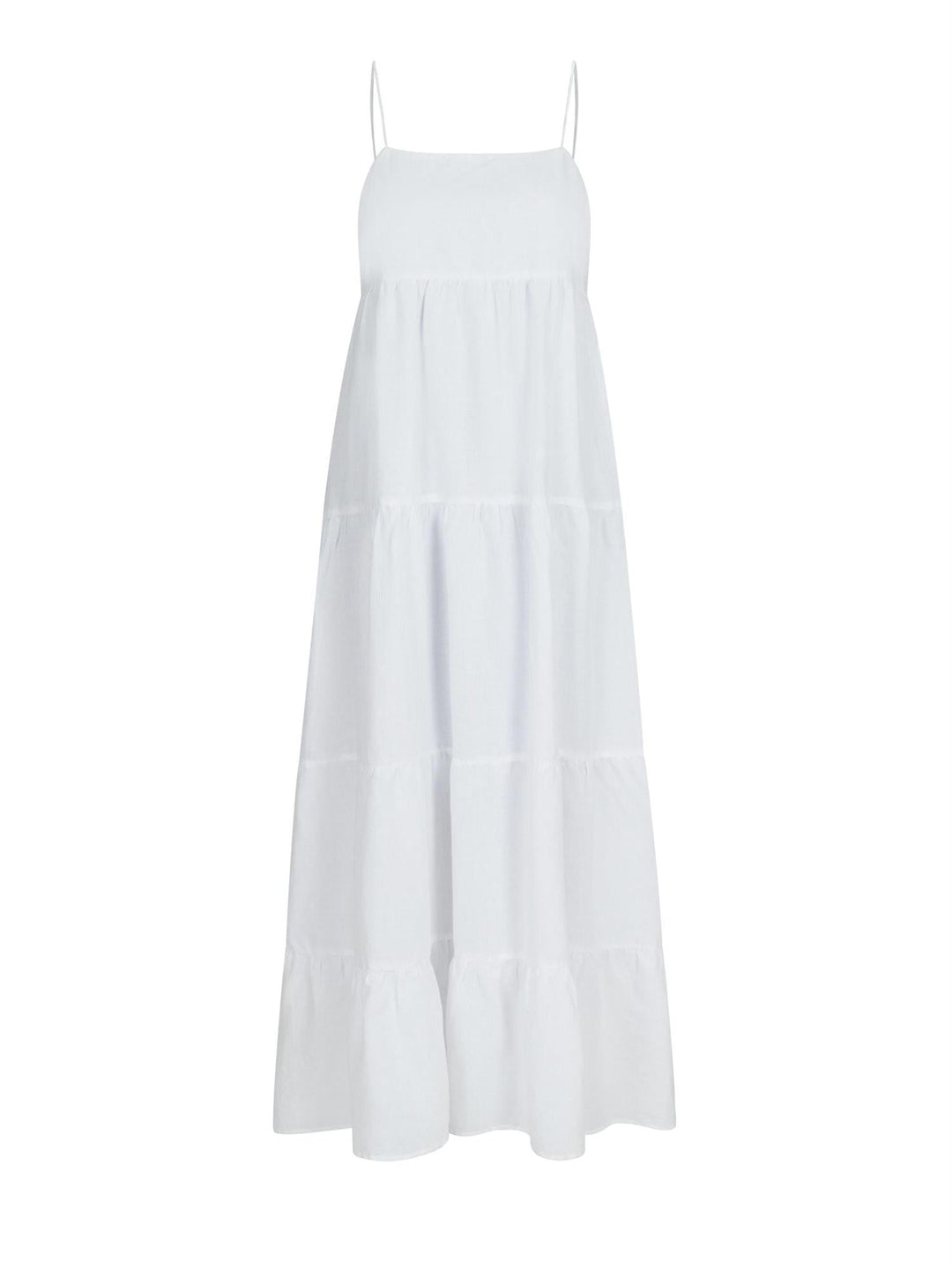 Haily Linen Dress White | Kjoler | Smuk - Dameklær på nett