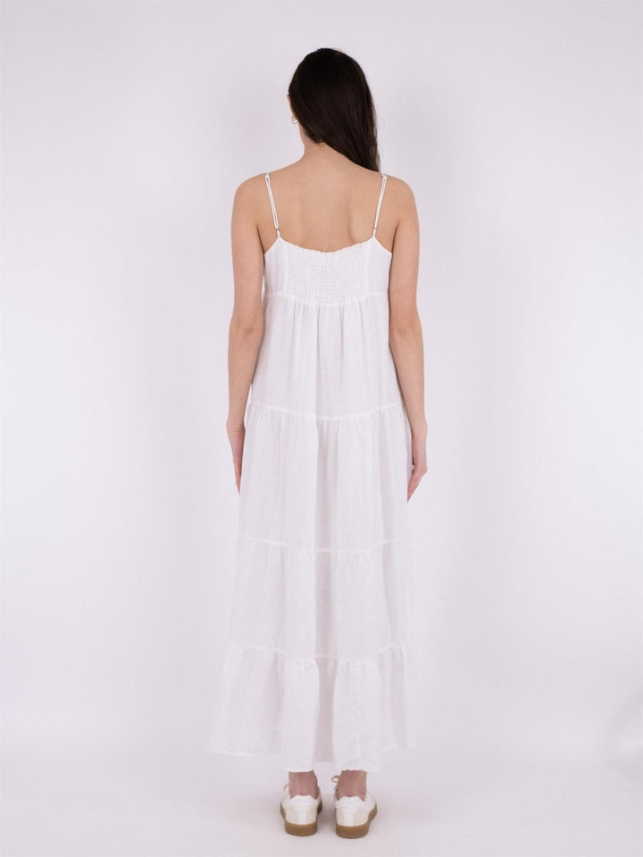 Haily Linen Dress White | Kjoler | Smuk - Dameklær på nett