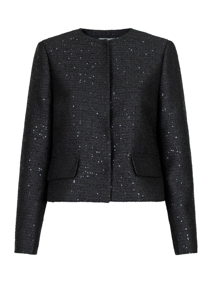 Helina Sequins Jacket Black | Yttertøy | Smuk - Dameklær på nett