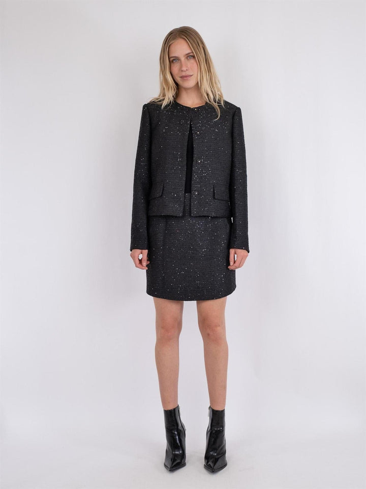 Helina Sequins Jacket Black | Yttertøy | Smuk - Dameklær på nett