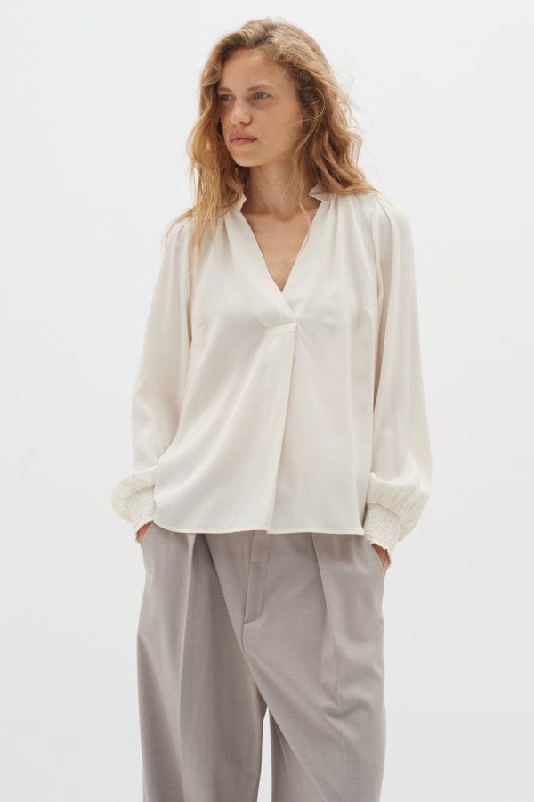 Huxieiw Blouse Whisper White | Skjorter og bluser | Smuk - Dameklær på nett