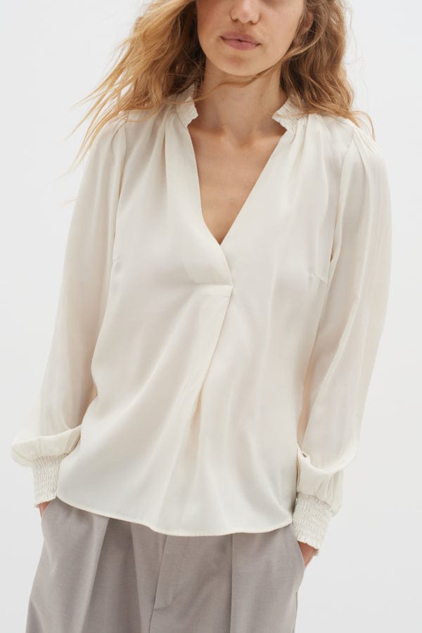 Huxieiw Blouse Whisper White | Skjorter og bluser | Smuk - Dameklær på nett