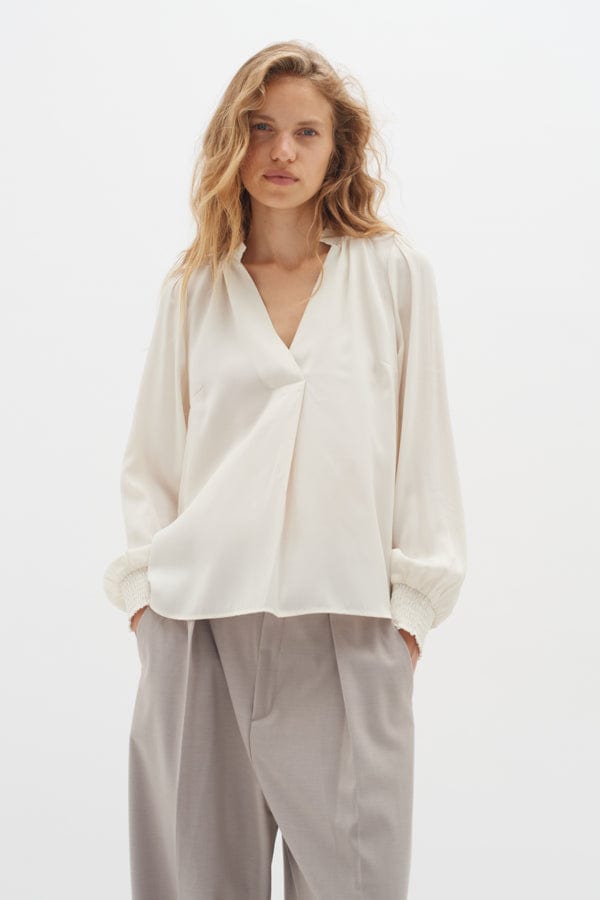 Huxieiw Blouse Whisper White | Skjorter og bluser | Smuk - Dameklær på nett