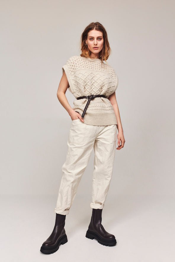 Iben Cable Knit Vest | Genser | Smuk - Dameklær på nett