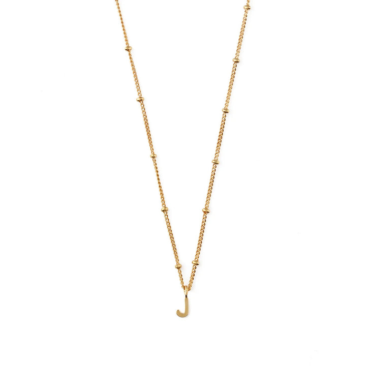 Initial J Satellite Chain Neck Pale Gold | Accessories | Smuk - Dameklær på nett