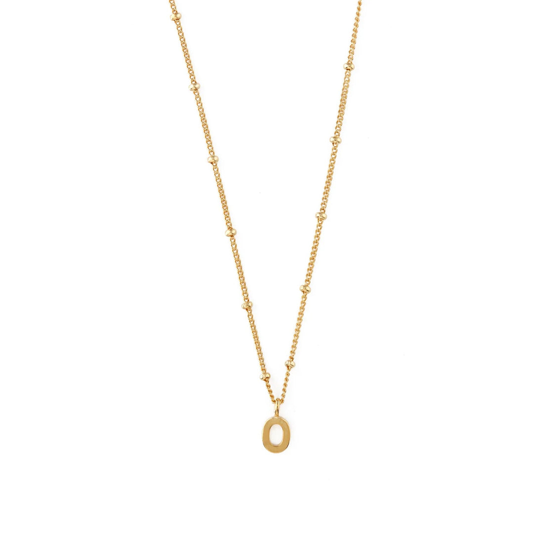 Initial O Satellite Chain Neck Pale Gold | Accessories | Smuk - Dameklær på nett