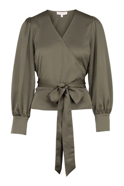 Iza Blouse Army Green | Skjorter og bluser | Smuk - Dameklær på nett