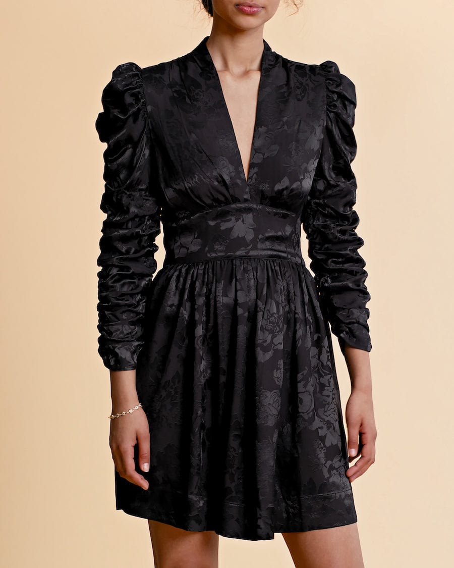 Jacquard Tieband Dress Black | Kjoler | Smuk - Dameklær på nett