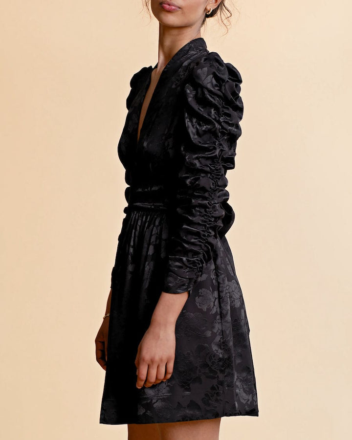 Jacquard Tieband Dress Black | Kjoler | Smuk - Dameklær på nett
