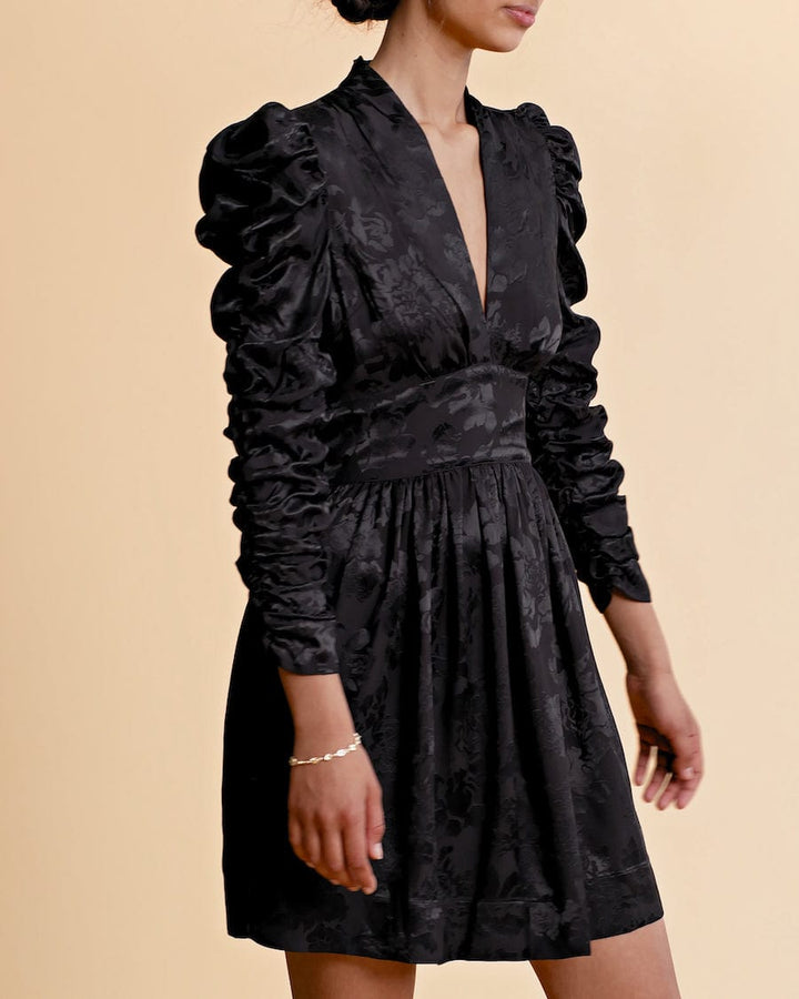Jacquard Tieband Dress Black | Kjoler | Smuk - Dameklær på nett