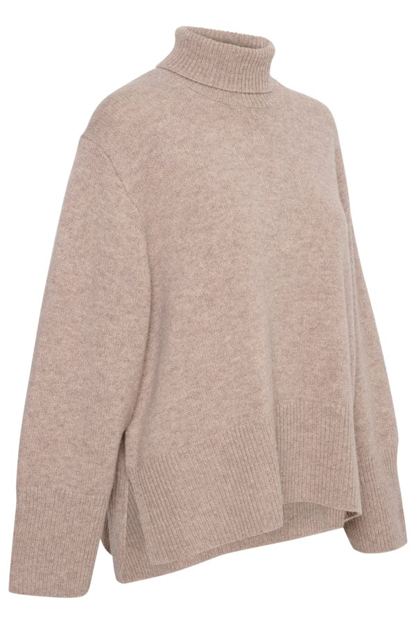 Jaxyiw Turtleneck Mocha Grey Melange | Genser | Smuk - Dameklær på nett