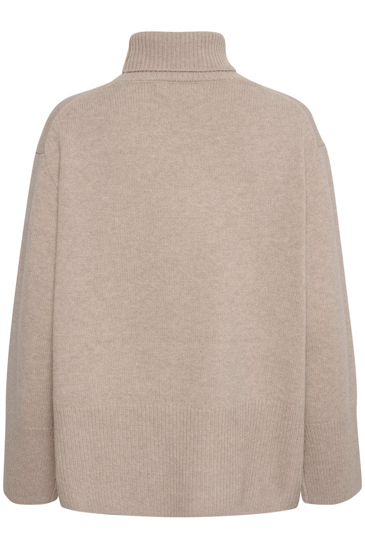 Jaxyiw Turtleneck Oatmeal Melange | Genser | Smuk - Dameklær på nett