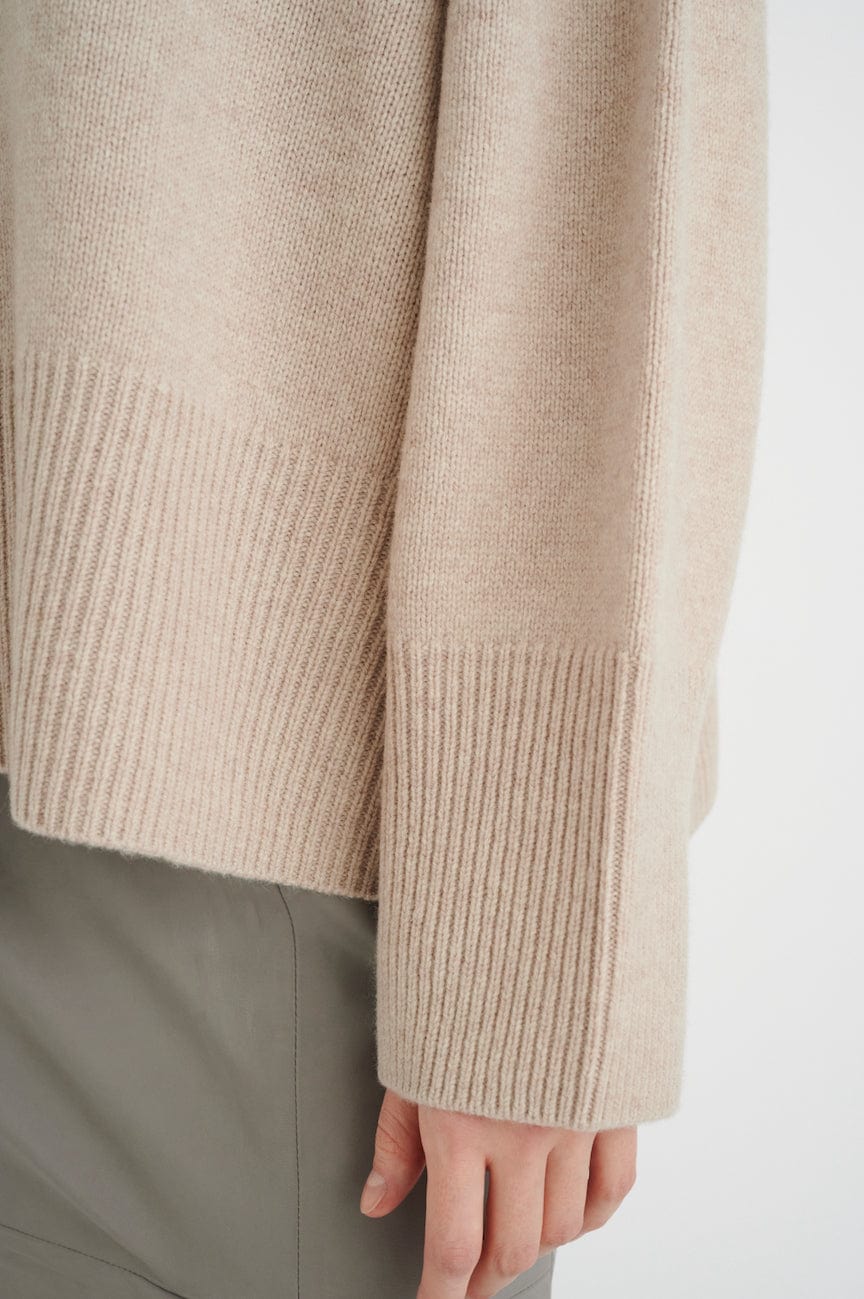 Jaxyiw Turtleneck Oatmeal Melange | Genser | Smuk - Dameklær på nett