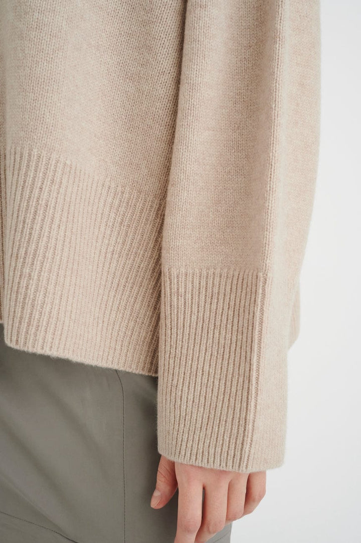 Jaxyiw Turtleneck Oatmeal Melange | Genser | Smuk - Dameklær på nett
