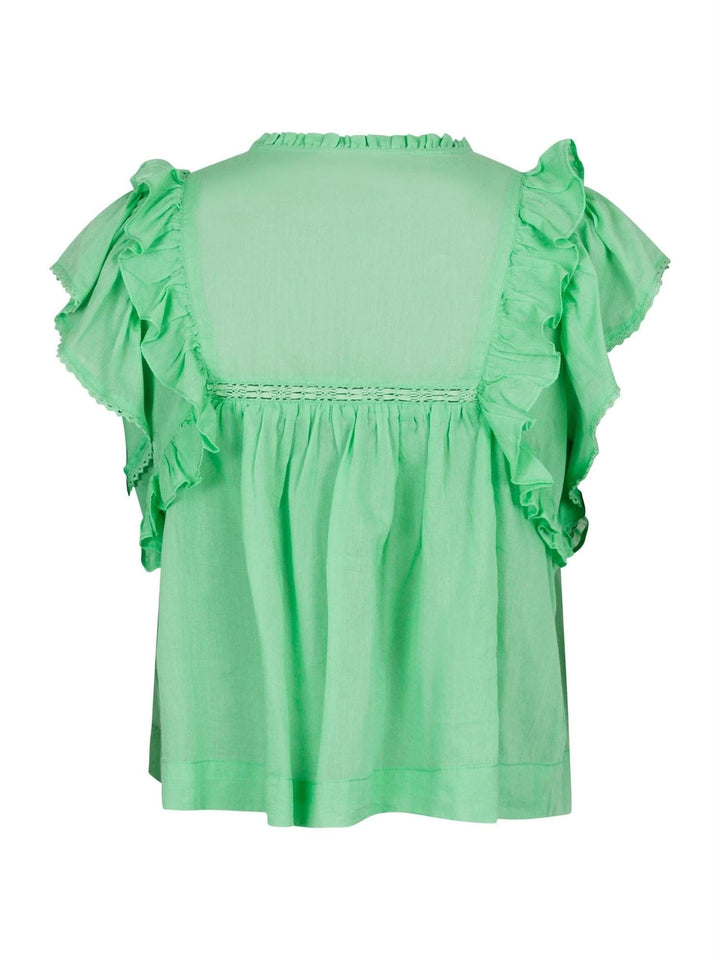 Jayla S Voile Top Apple Green | Topper | Smuk - Dameklær på nett