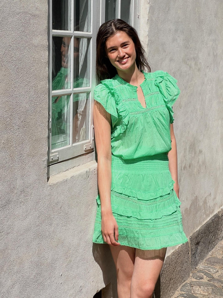 Jayla S Voile Top Apple Green | Topper | Smuk - Dameklær på nett