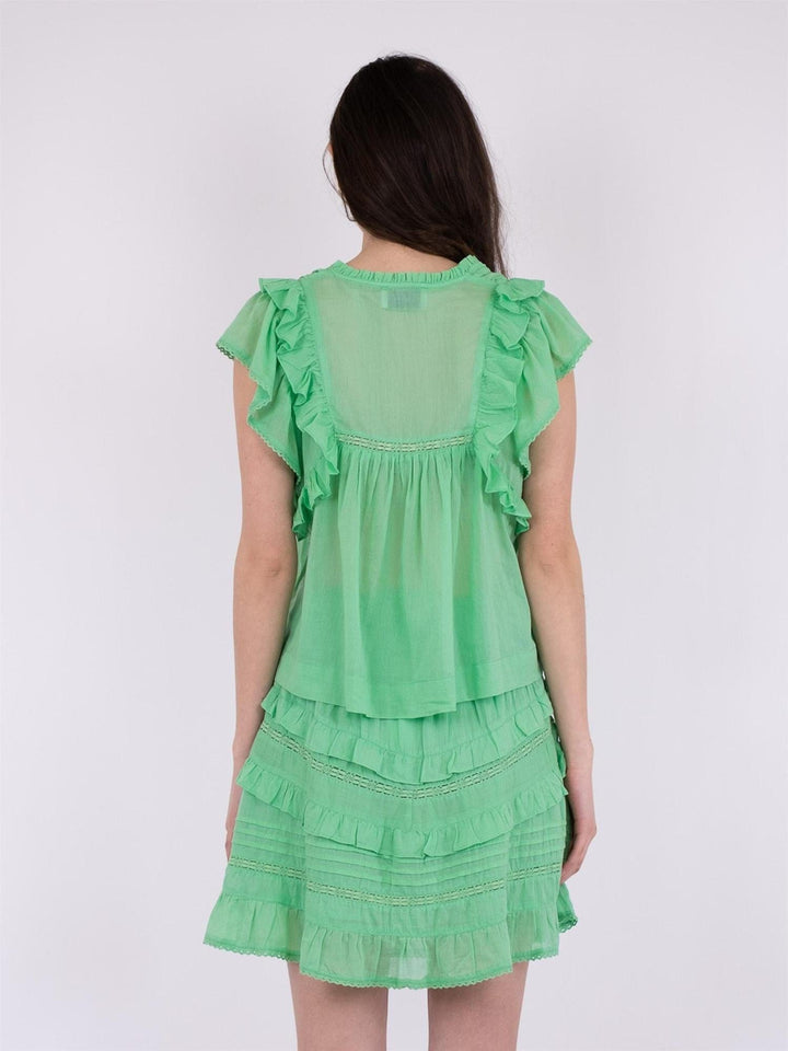 Jayla S Voile Top Apple Green | Topper | Smuk - Dameklær på nett