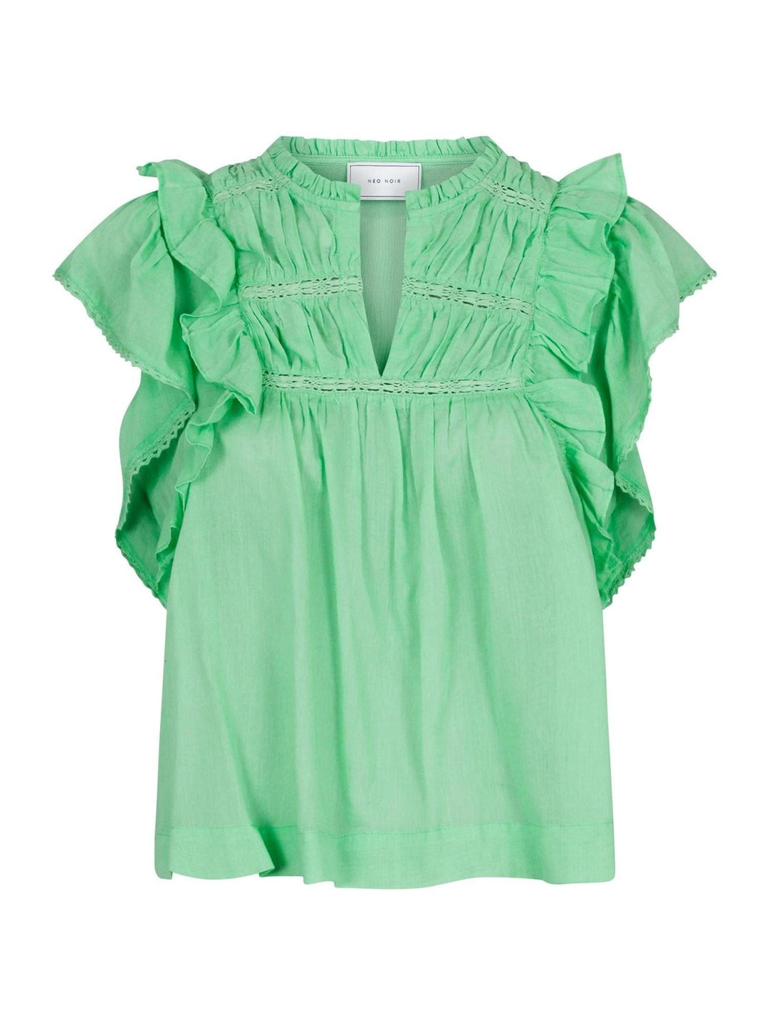 Jayla S Voile Top Apple Green | Topper | Smuk - Dameklær på nett