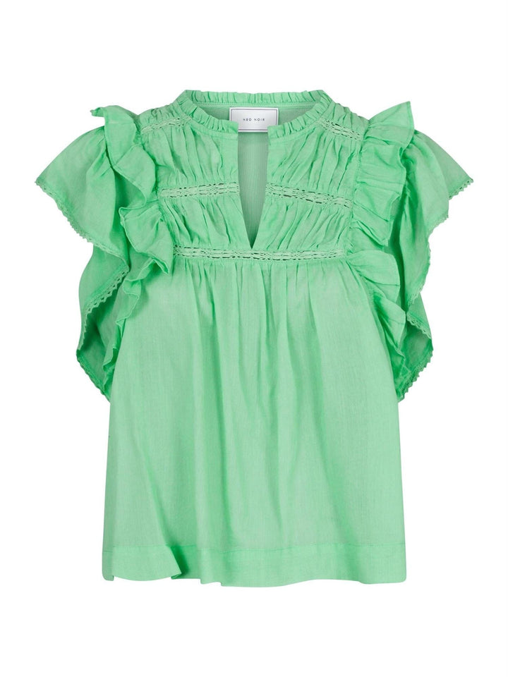 Jayla S Voile Top Apple Green | Topper | Smuk - Dameklær på nett