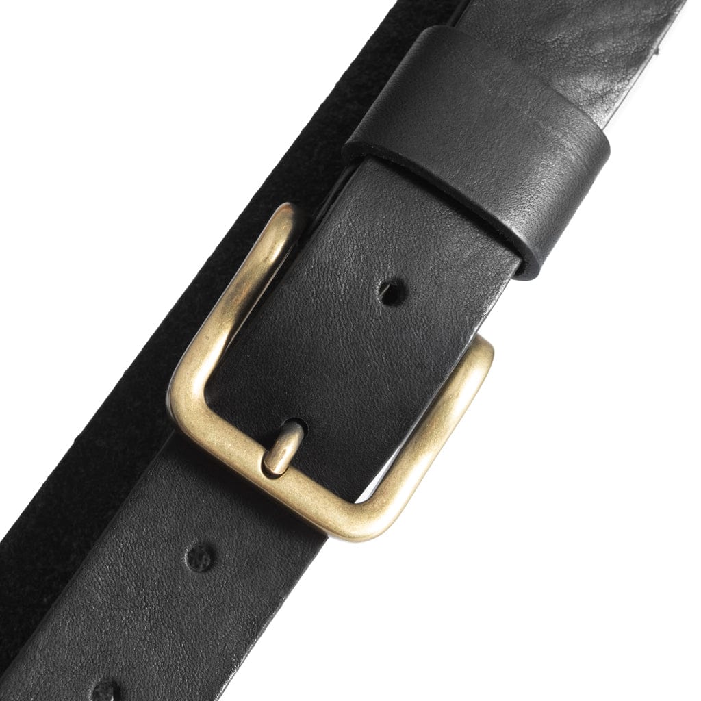 Jeans Belt Black/Brass | Accessories | Smuk - Dameklær på nett