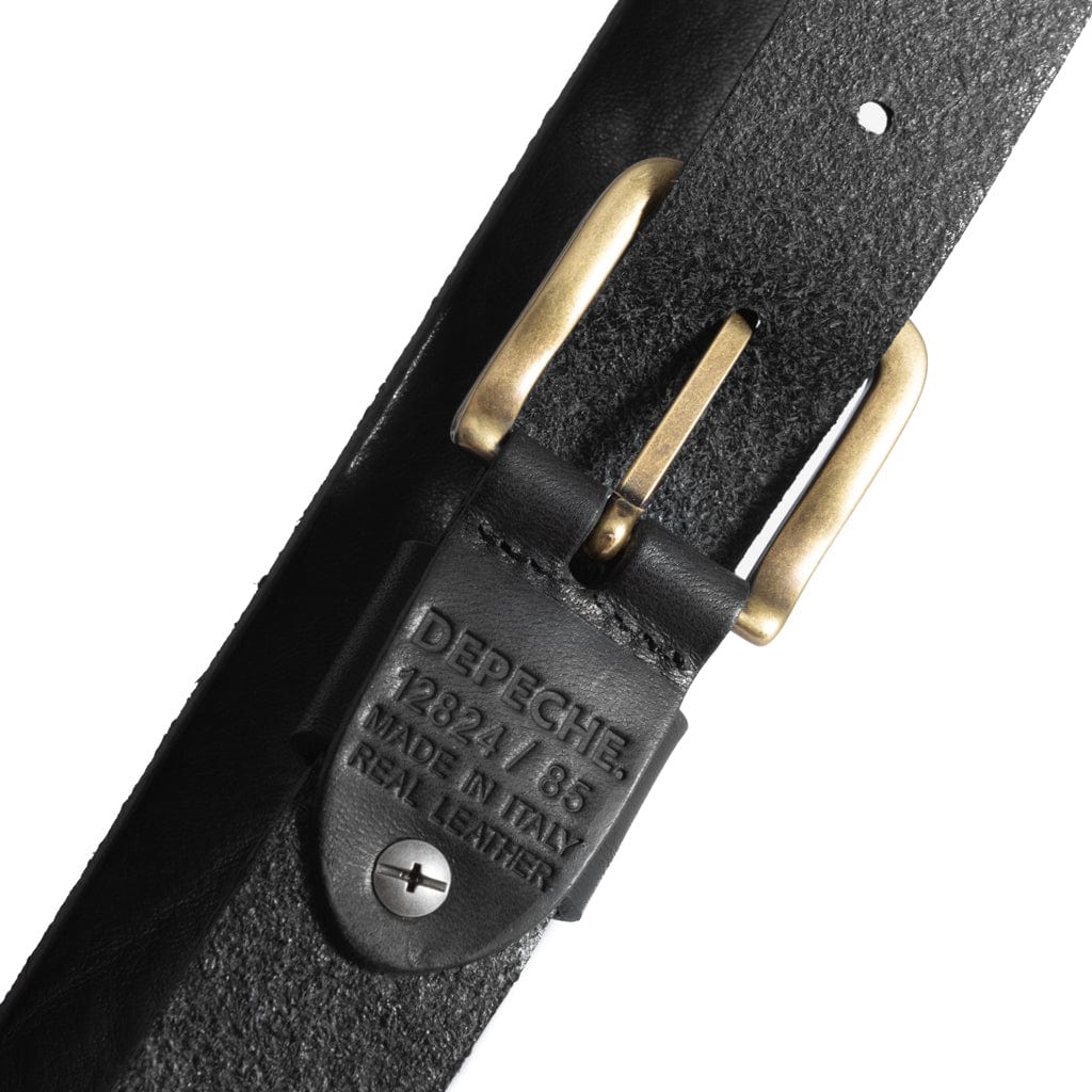 Jeans Belt Black/Brass | Accessories | Smuk - Dameklær på nett