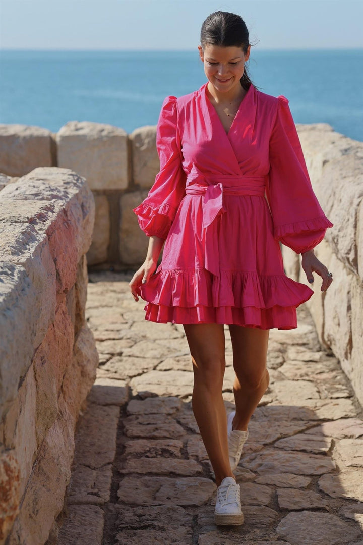 Jenny B Mini Dress Hot Pink | Kjoler | Smuk - Dameklær på nett