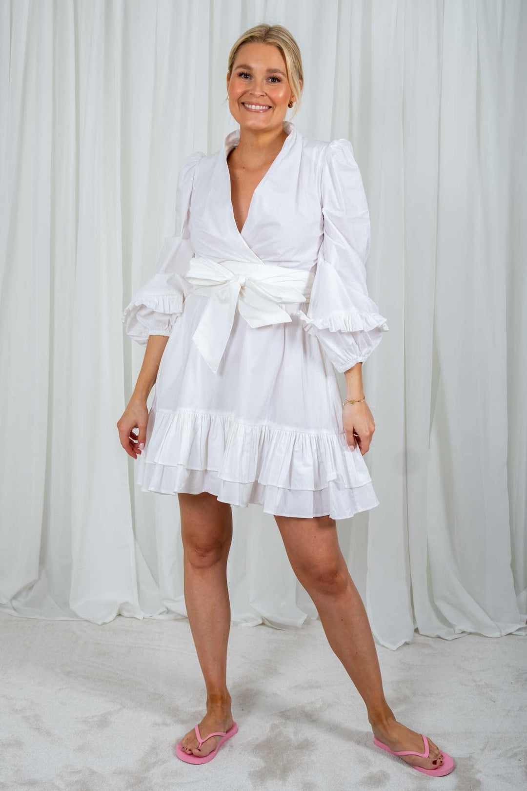 Jenny B Mini Dress White | Kjoler | Smuk - Dameklær på nett