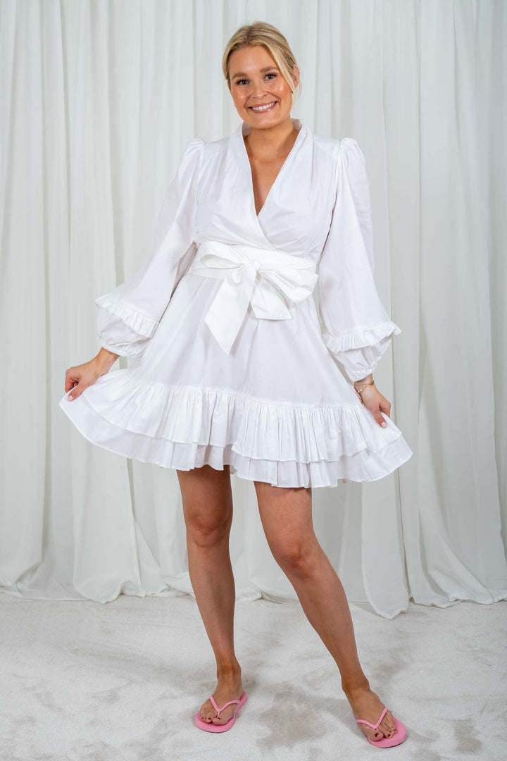 Jenny B Mini Dress White | Kjoler | Smuk - Dameklær på nett
