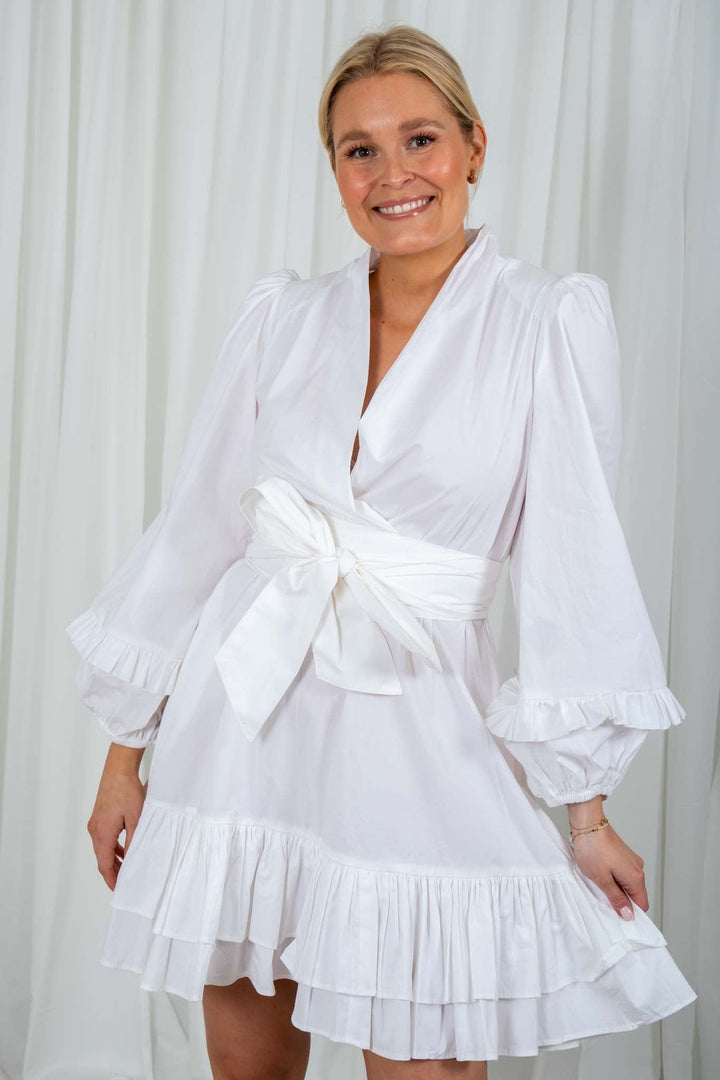 Jenny B Mini Dress White | Kjoler | Smuk - Dameklær på nett