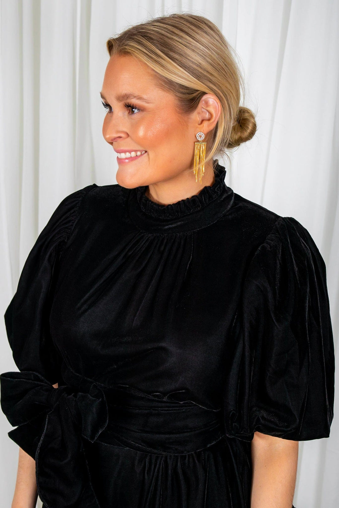 Jessie Velvet Dress Black | Kjoler | Smuk - Dameklær på nett