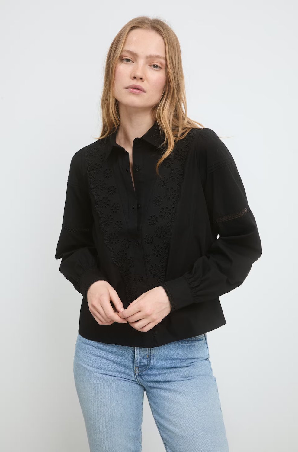 Josephina Shirt Black | Skjorter og bluser | Smuk - Dameklær på nett