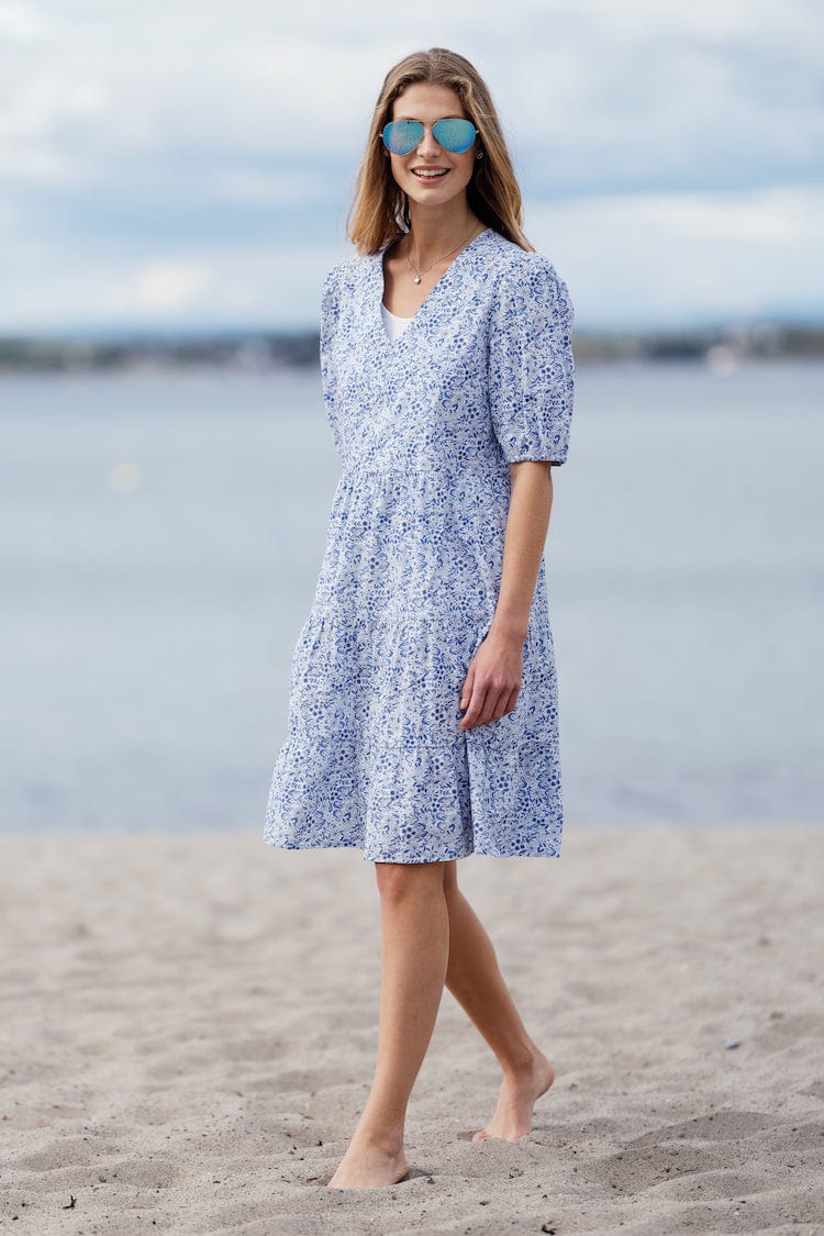 Julia Dress Shaded Blue | Kjoler | Smuk - Dameklær på nett