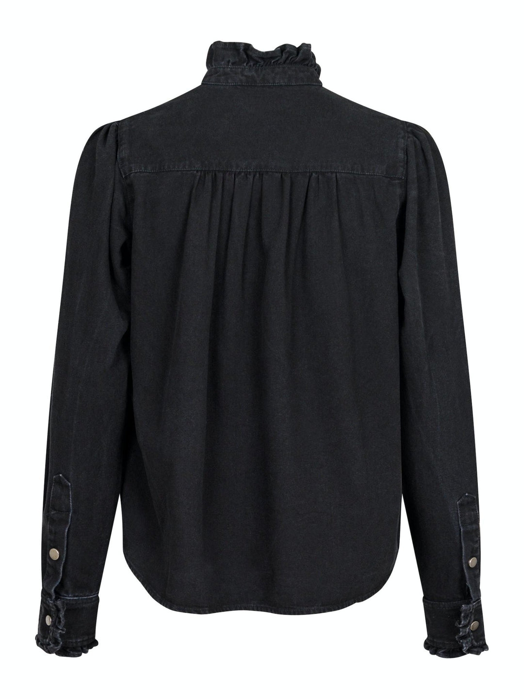 Justine Denim Shirt Black | Skjorter og bluser | Smuk - Dameklær på nett