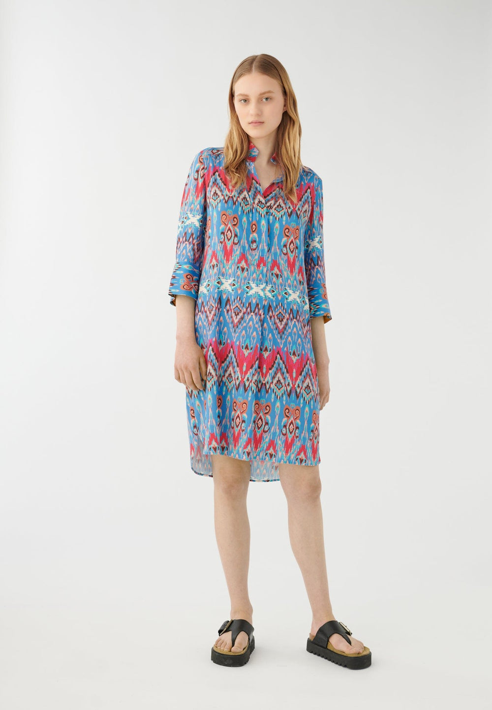 Kamille Ev Shirt Dress Ikat Malibu | Kjoler | Smuk - Dameklær på nett