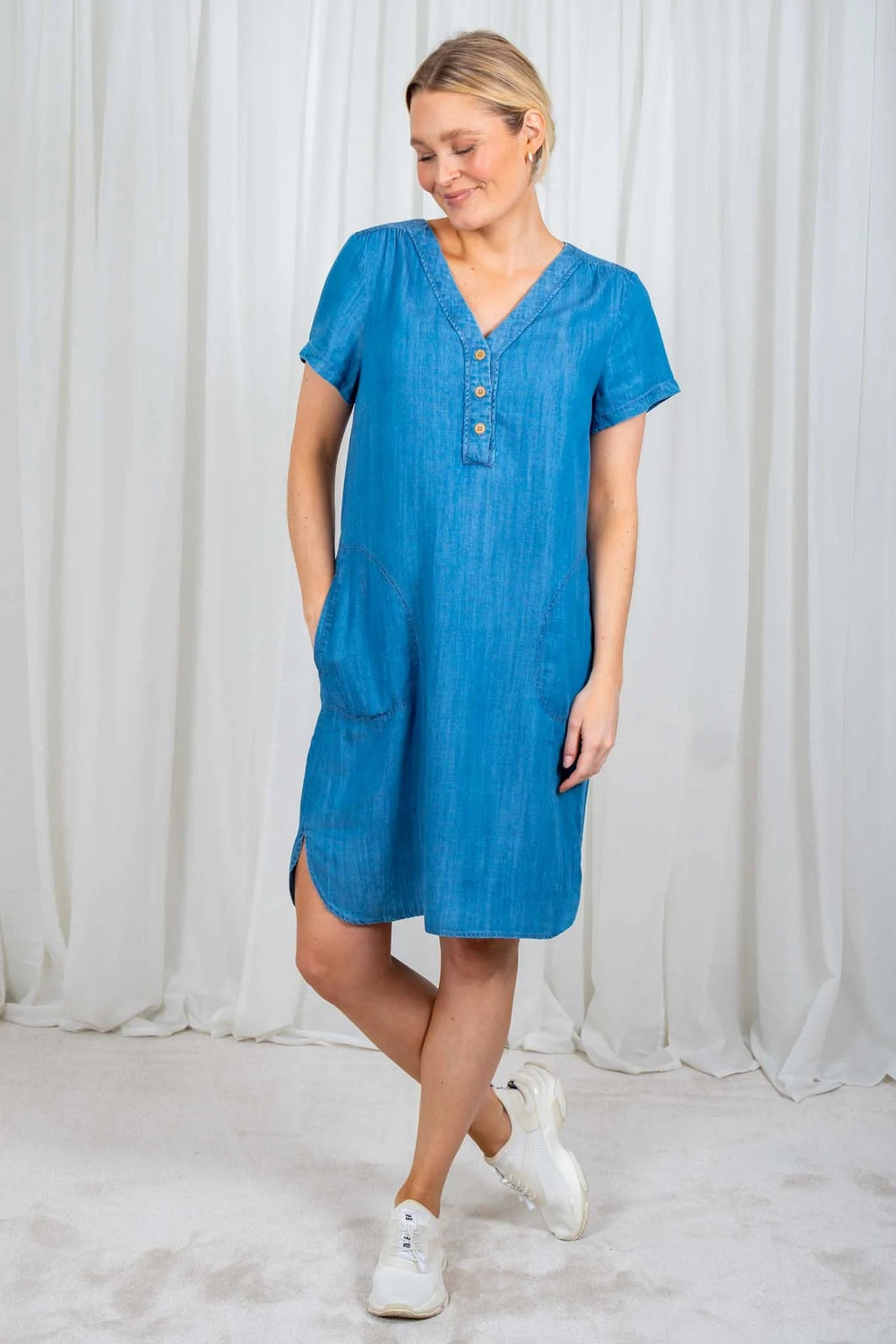 Kaminaspw Dress Denim Blue | Kjoler | Smuk - Dameklær på nett